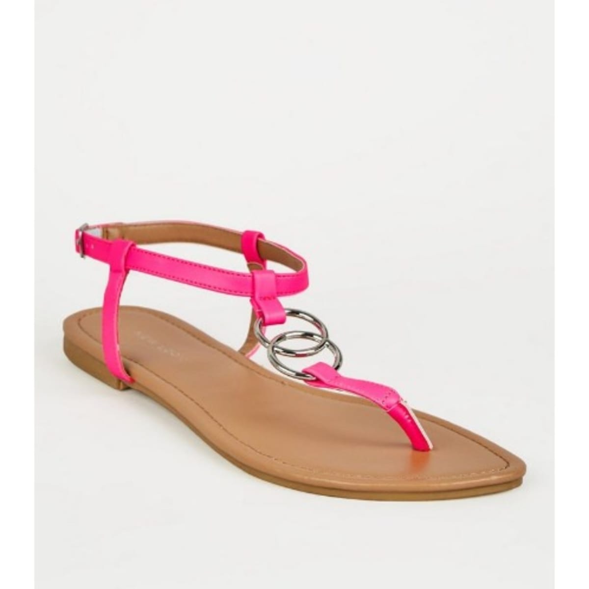 New Look Pink Neon Ring Strap Flat Sandals Konga Online Shopping