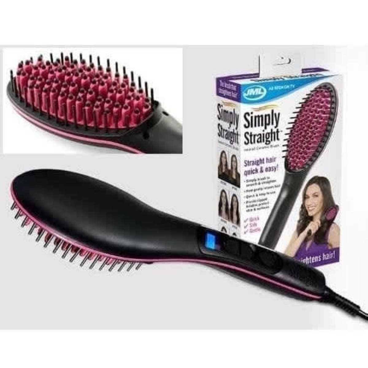 As seen on tv hair straightener brush 2025