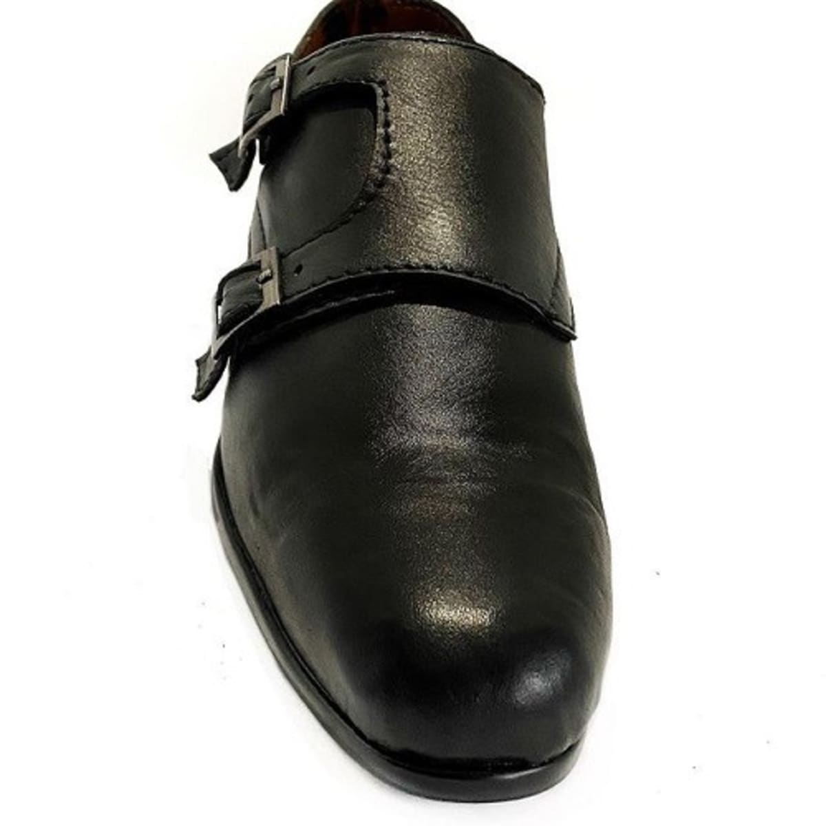 Bestizzy Buckle Side Black Men s Leather Shoe Konga Online Shopping