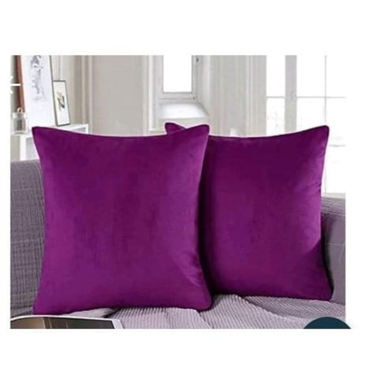 Throw Pillow 2 Pieces 14 inches Purple Konga Online Shopping