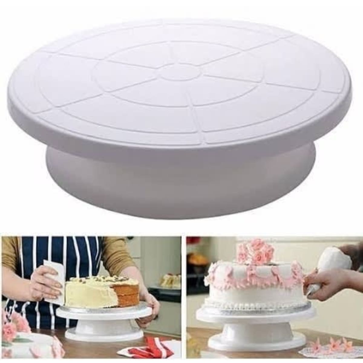 Cheap 360 Revolving Cake Turntable Sugar Stand Cake Swivel Plate Platform  Baking Tools Pastry Supplies Cake Stand | Joom