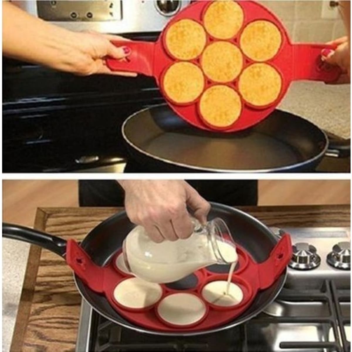 Kitchen Tools Egg Mold Pan Flip Omelette Mold Breakfast Egg Frying