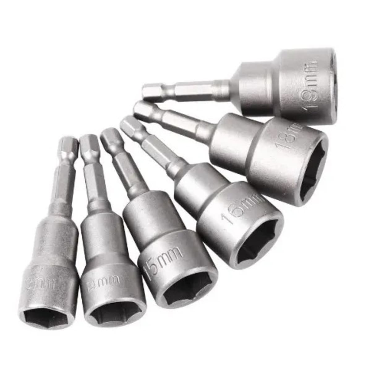 Magnetic Nut Driver Set Metric Socket Impact Drill Bits 14mm