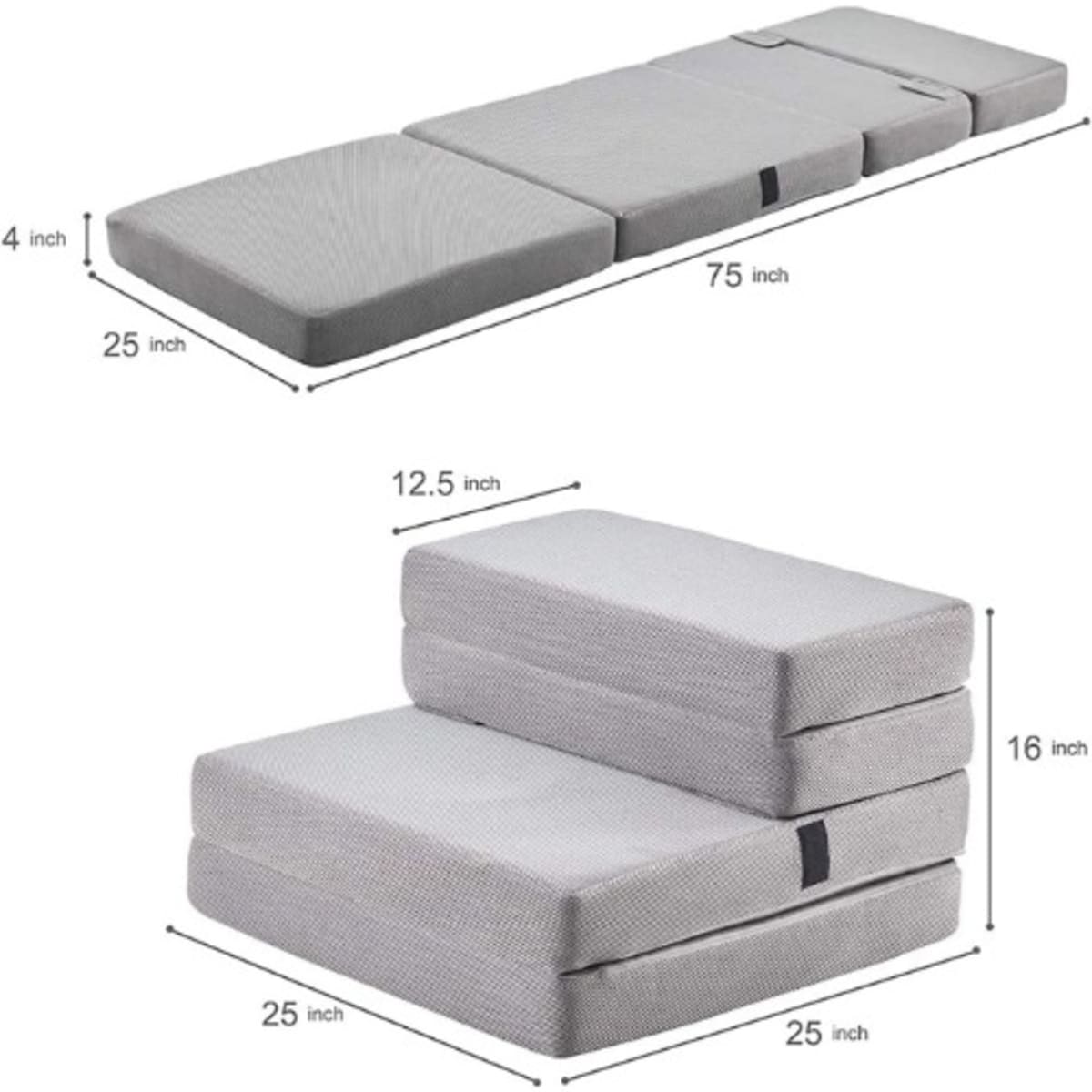 Foldable clearance orthopedic mattress