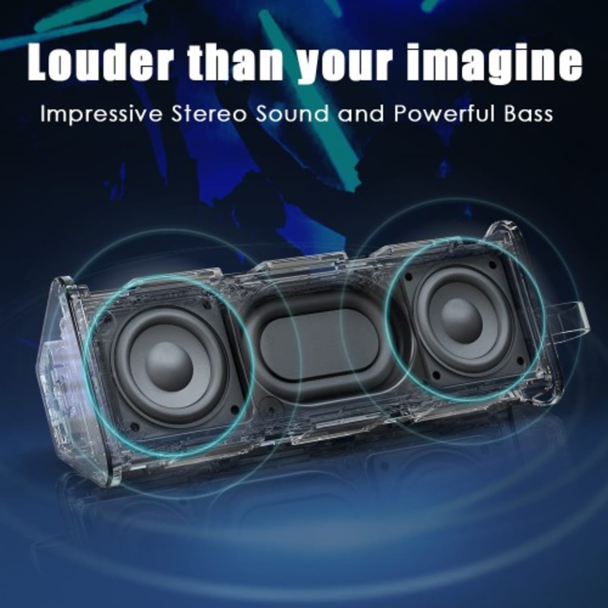 Znt Bluetooth Speaker 5.0 True Wireless Stereo Ipx7 Waterproof