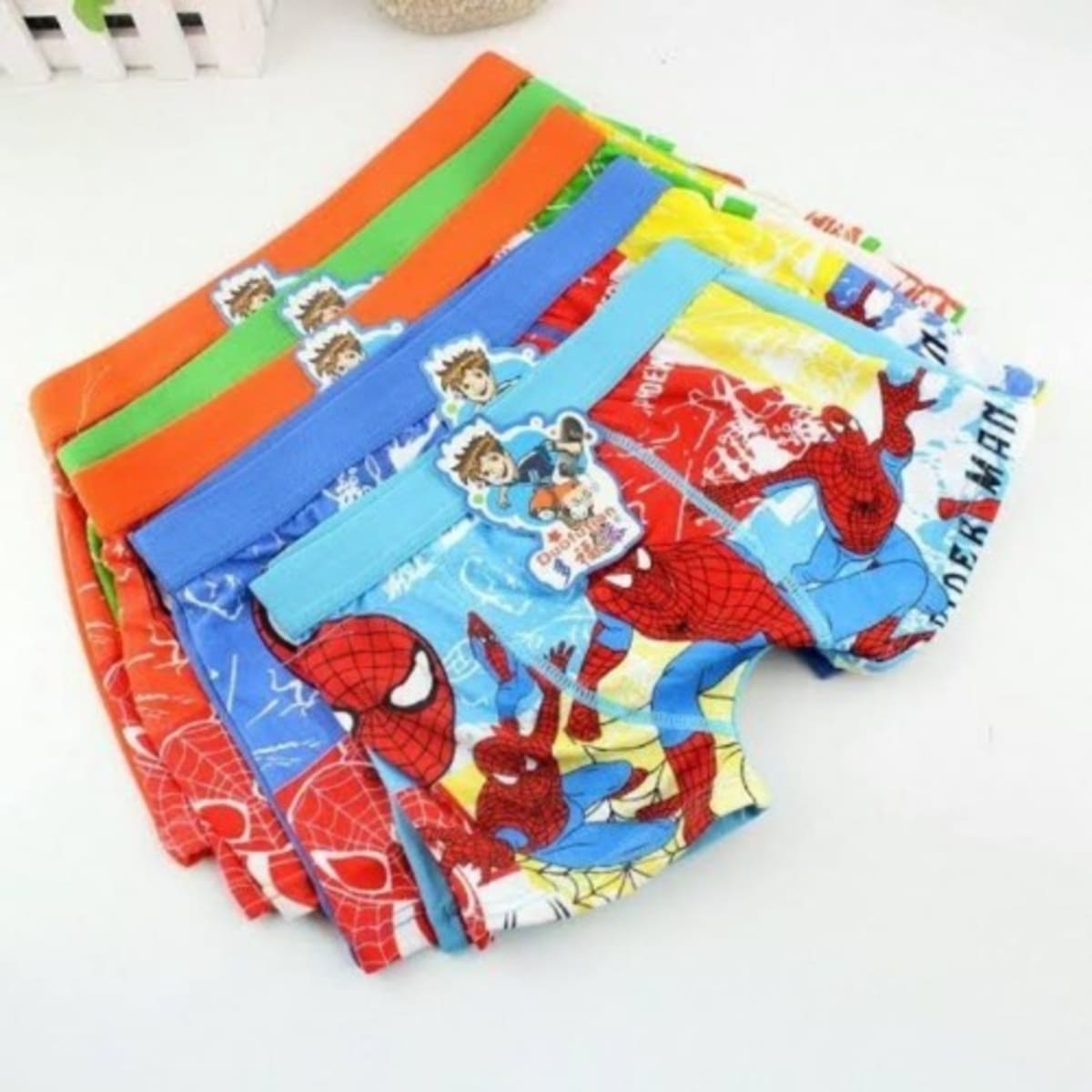 Set Of 6 Boy Kids Cartoon Boxers