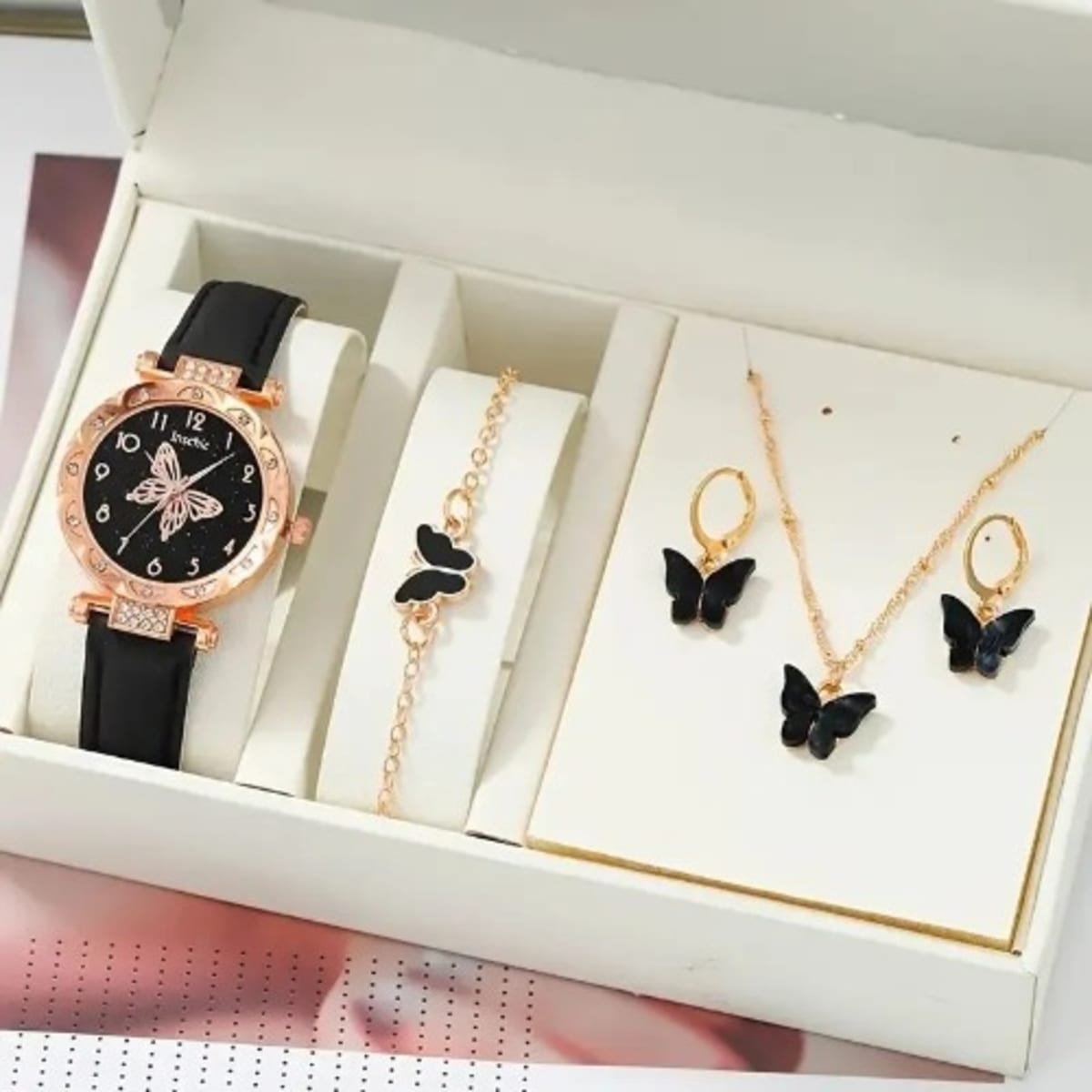 Butterfly shop wrist watch
