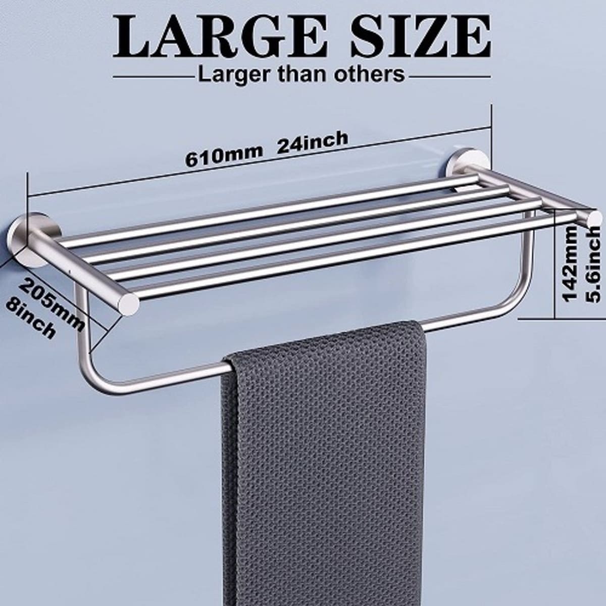 Double Towel Hanger - 70cm