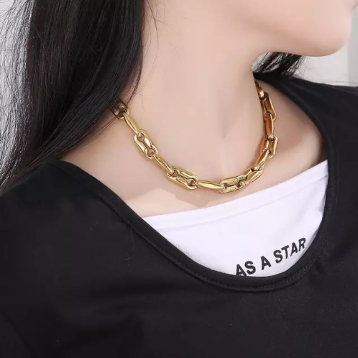8k gold chain top