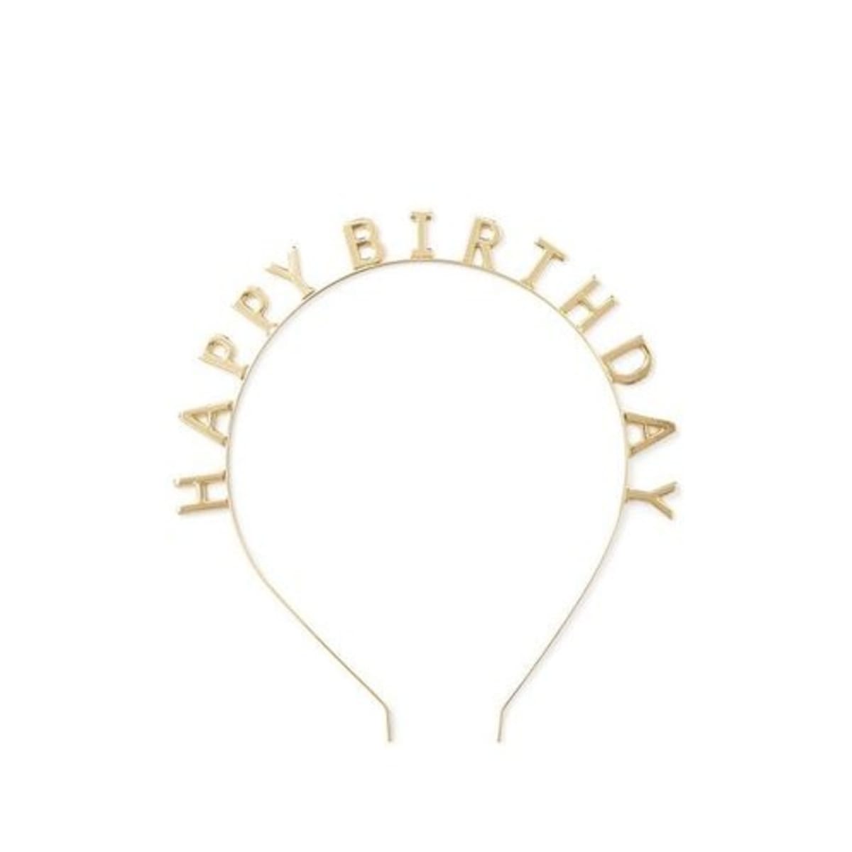 Gold happy store birthday headband