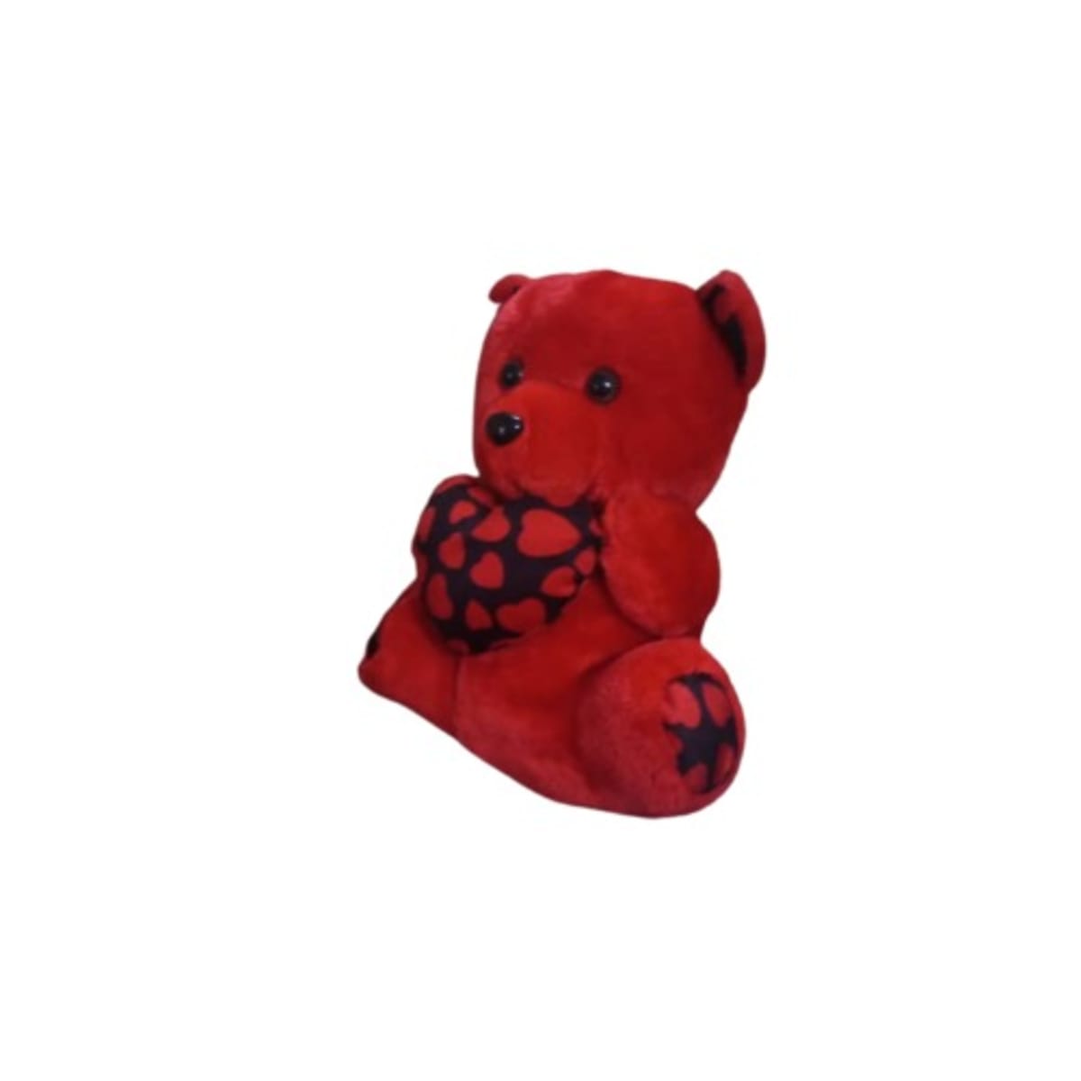 Black and red teddy bear hot sale