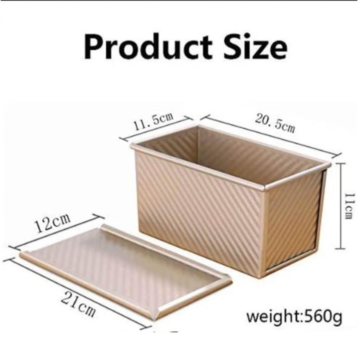 Bread loaf size top