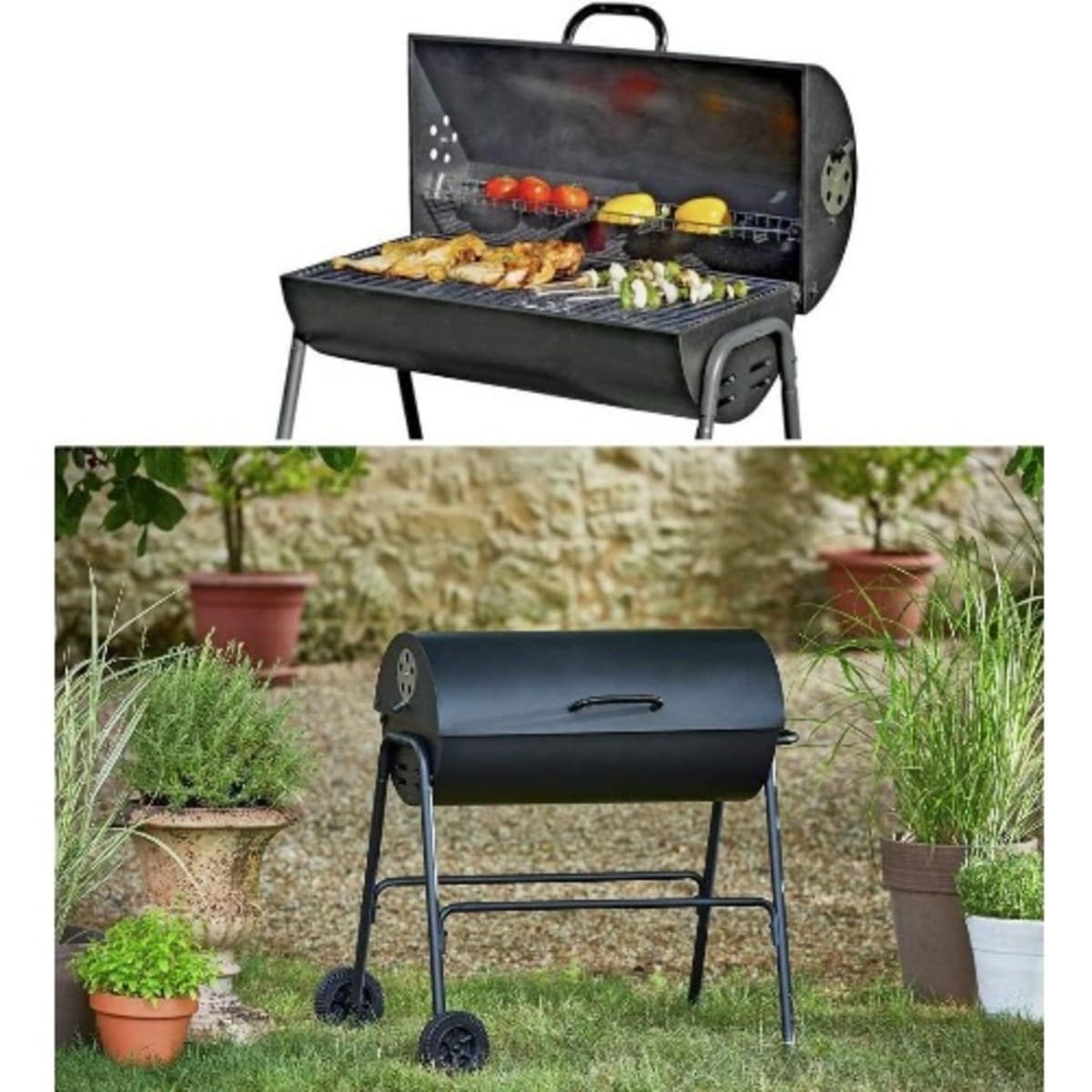 Drum bbq cover top