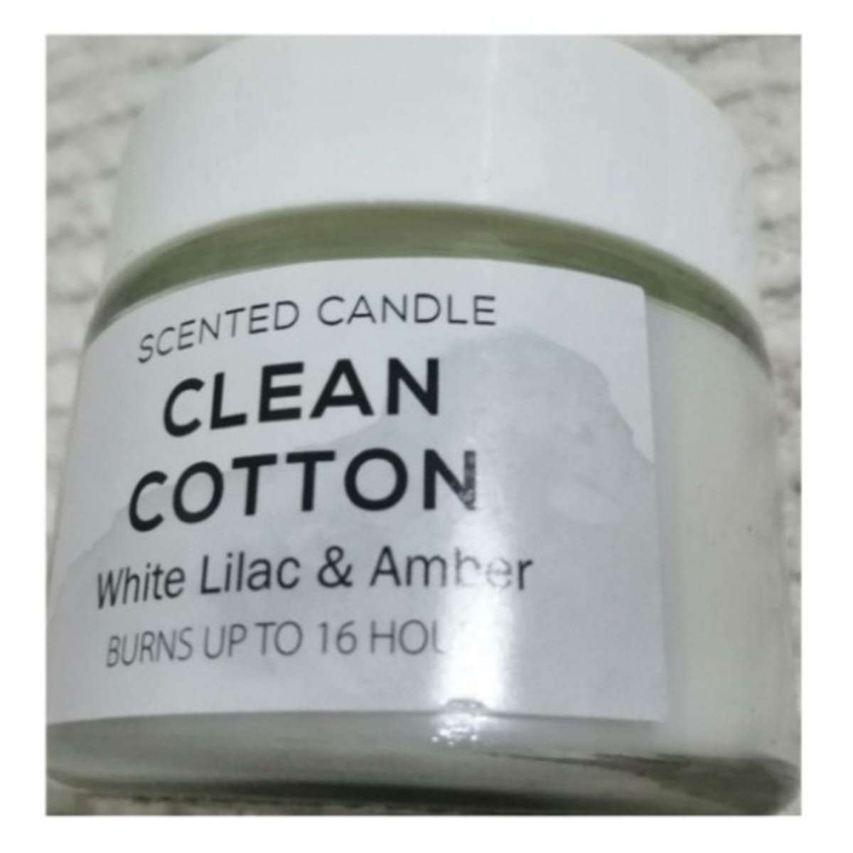 Clean cotton white lilac top and amber