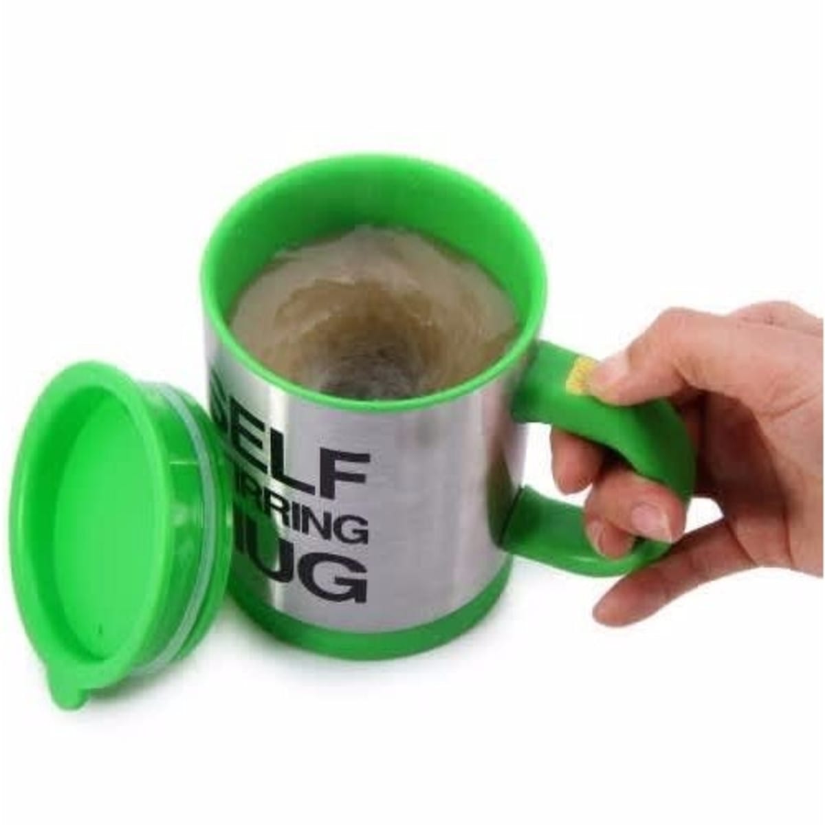 Self Stirring Mug Auto Mixing Coffee Cup - 400ml - Green