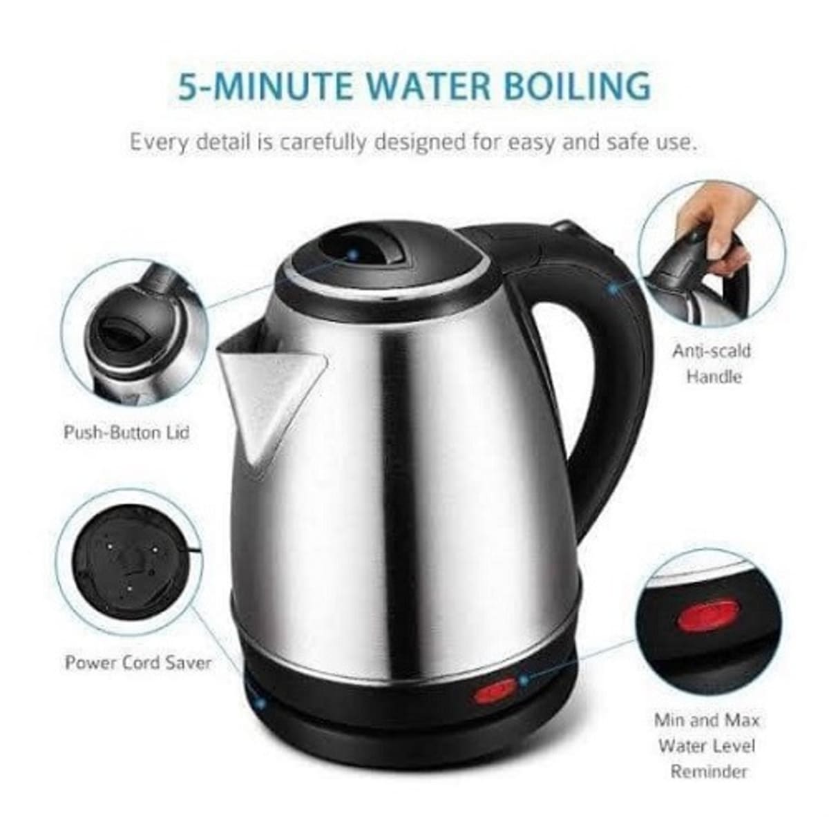 Electric kettle 2 ltr deals