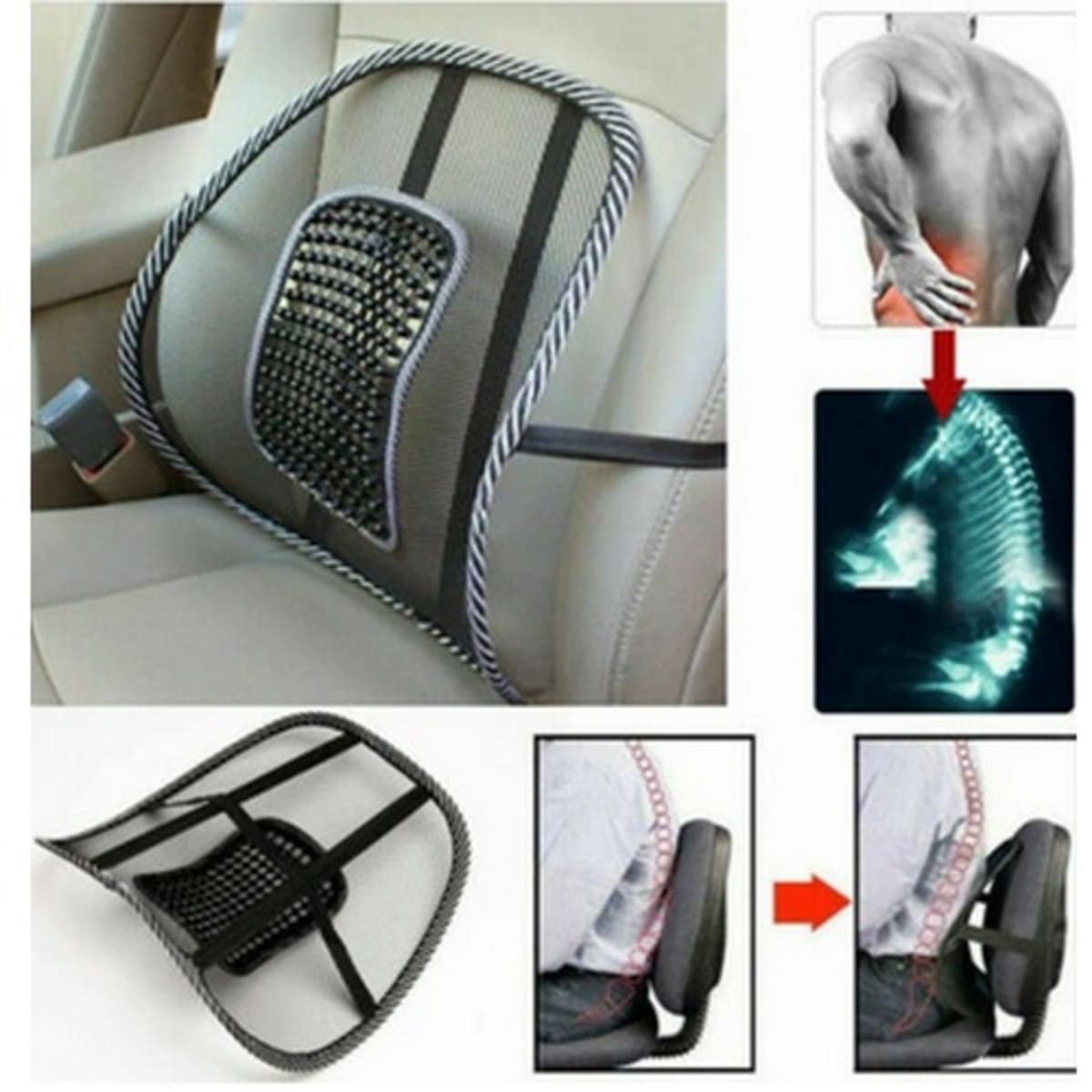 Padded Car And Office Seat And Back Lumbar Support Konga Online