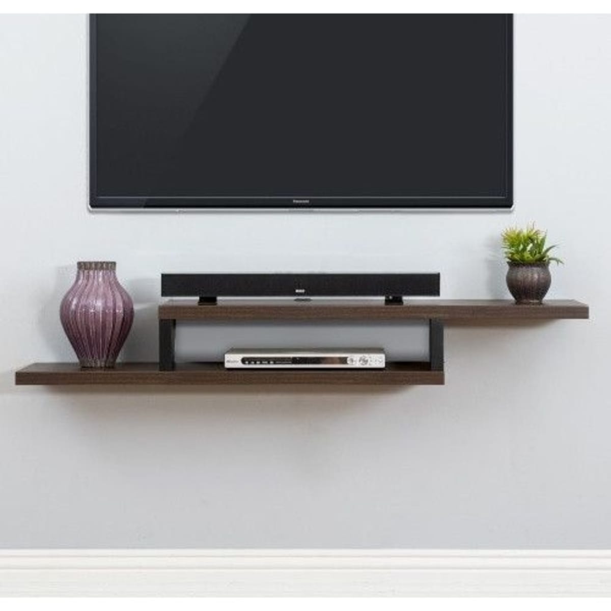 Validia Tv Dvd Dstv Wall Mounted Shelf Brown Konga Online