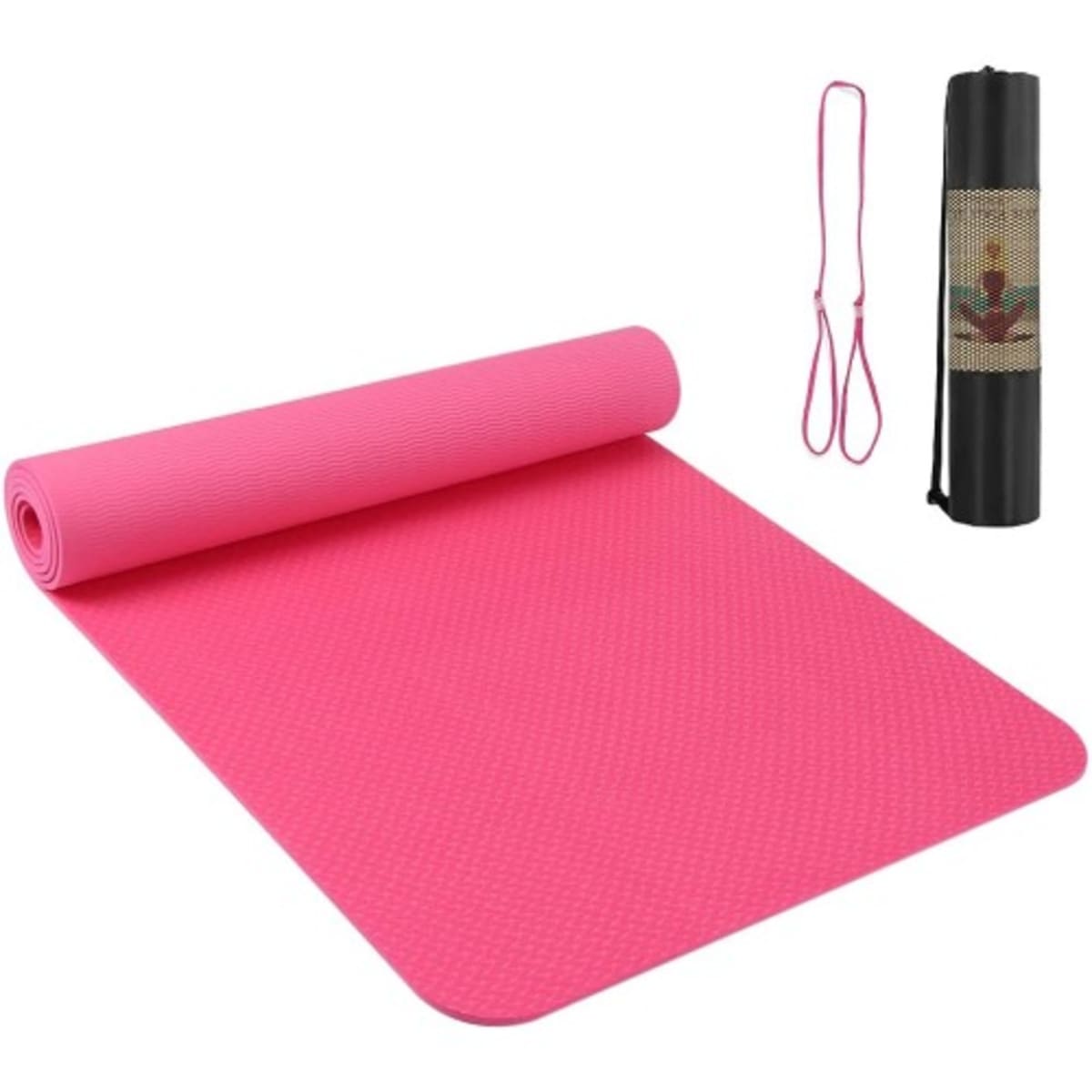 Sports Yoga Mat With Carrier (thick)