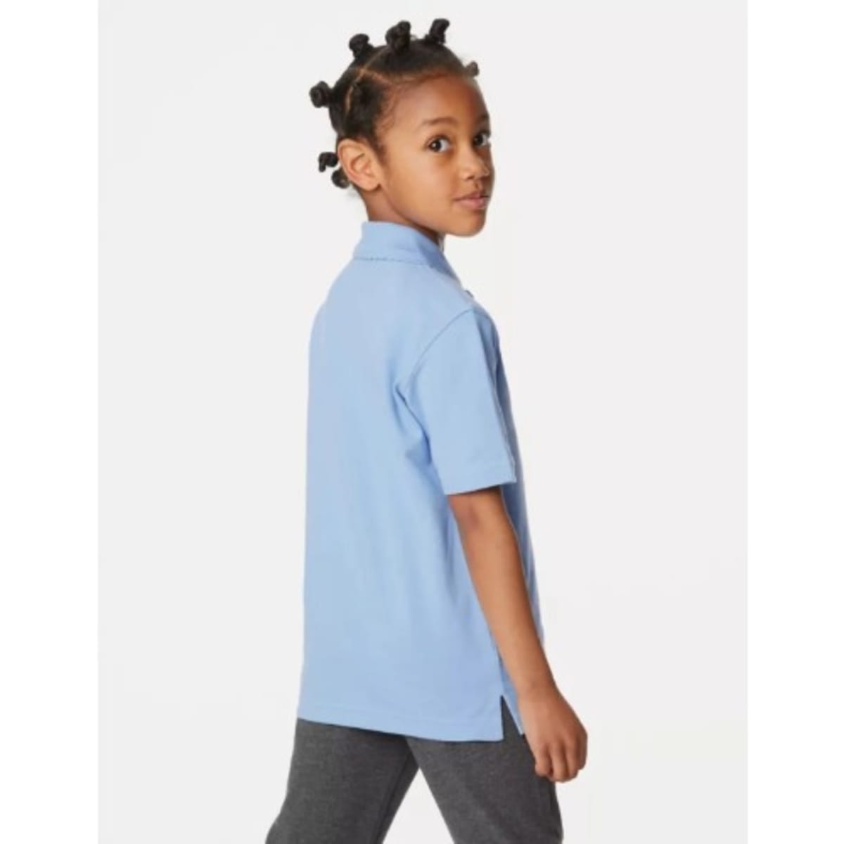 Boys light blue polo shirt top