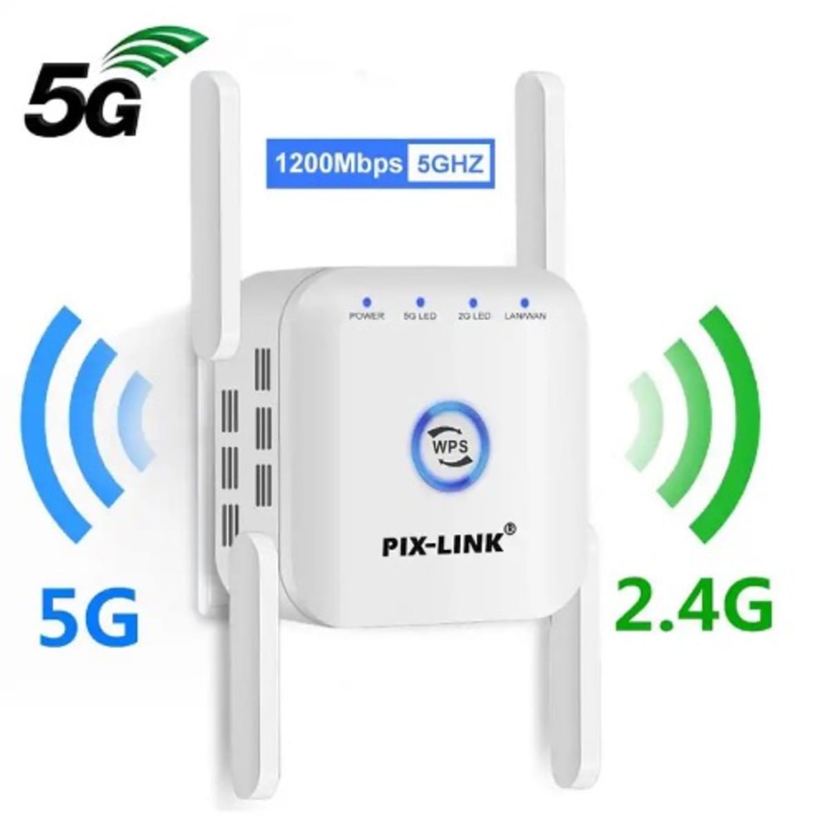 Wifi Router Signal Repeater Extender Dual Frequencies- 2.4g & 5g