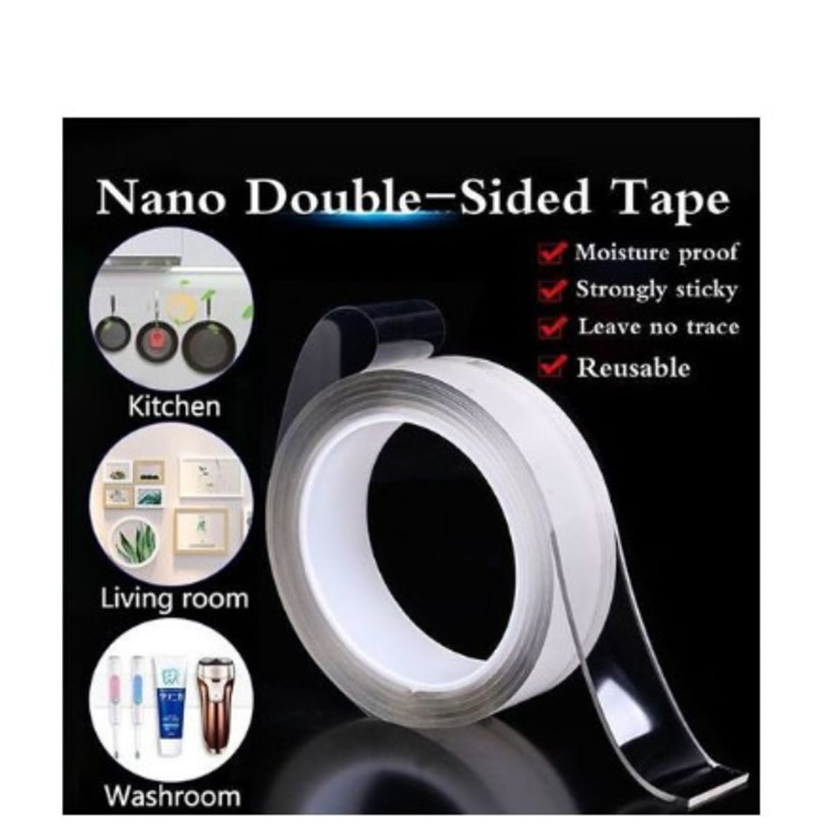 Adhesive Double Sided Nano Tape- 3m