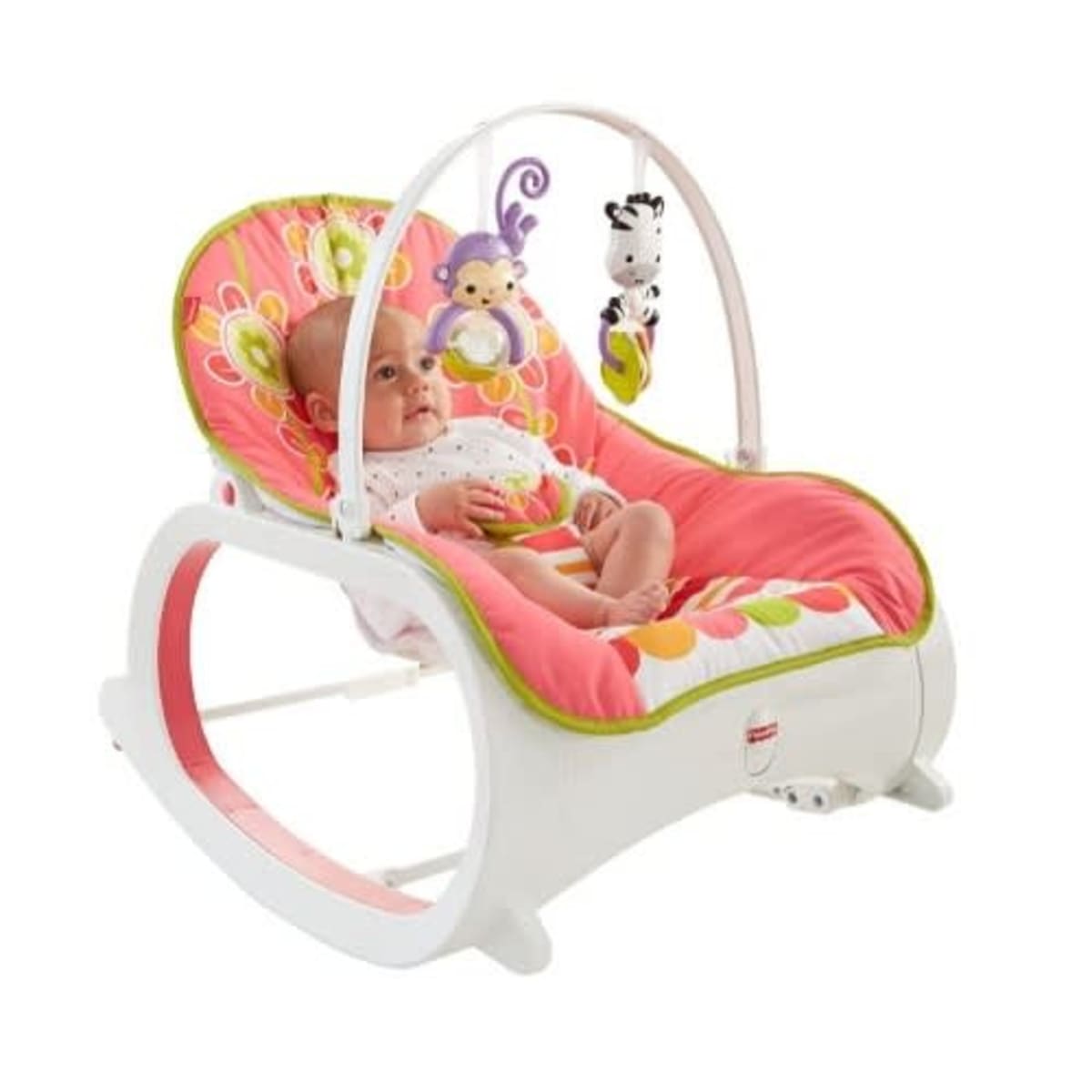 Fisher Price Infant To Toddler Baby Bouncer Rocker Floral