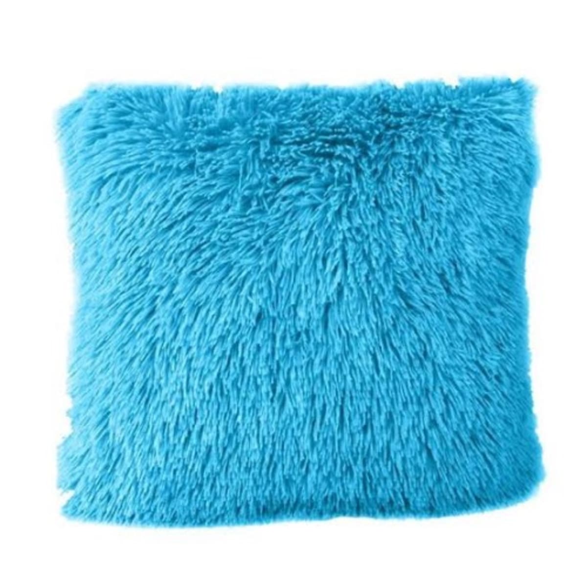 Fluffy Throw Pillow Sky Blue Konga Online Shopping