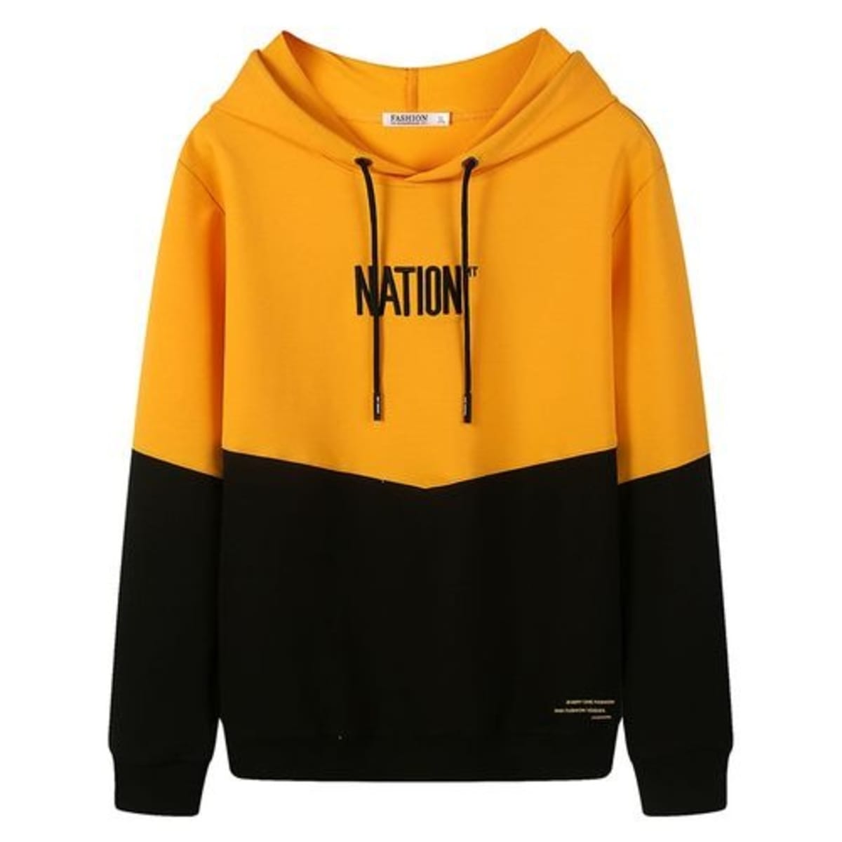 Long online yellow hoodie