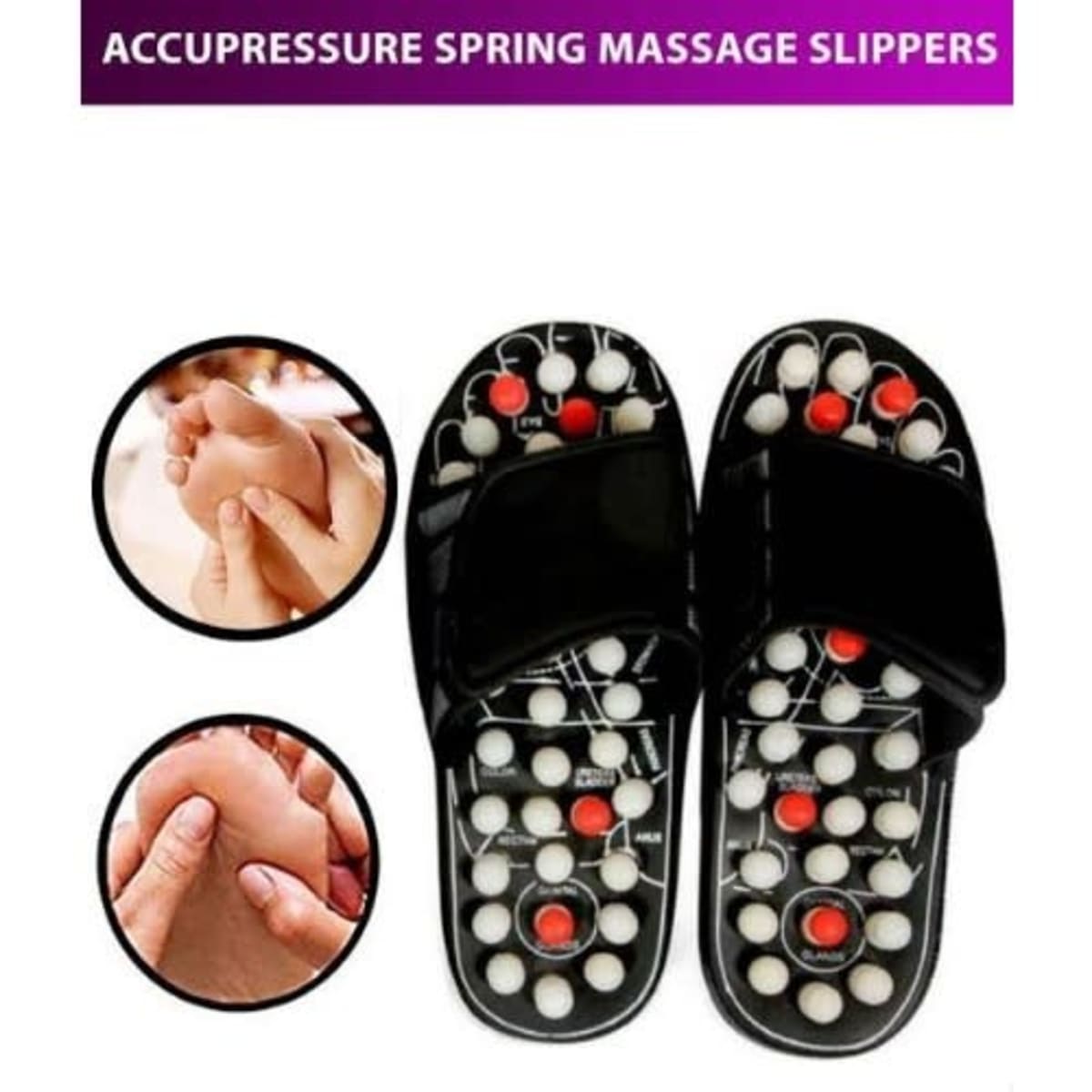 Use of acupressure best sale slippers
