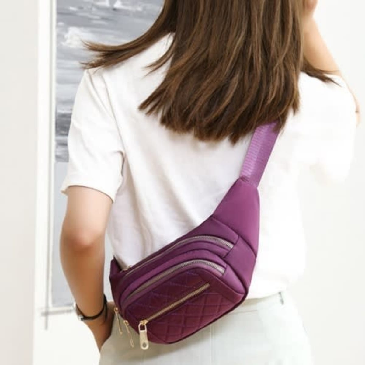 Crossbody Women Waist Pack Purse Purple Konga Online Shopping
