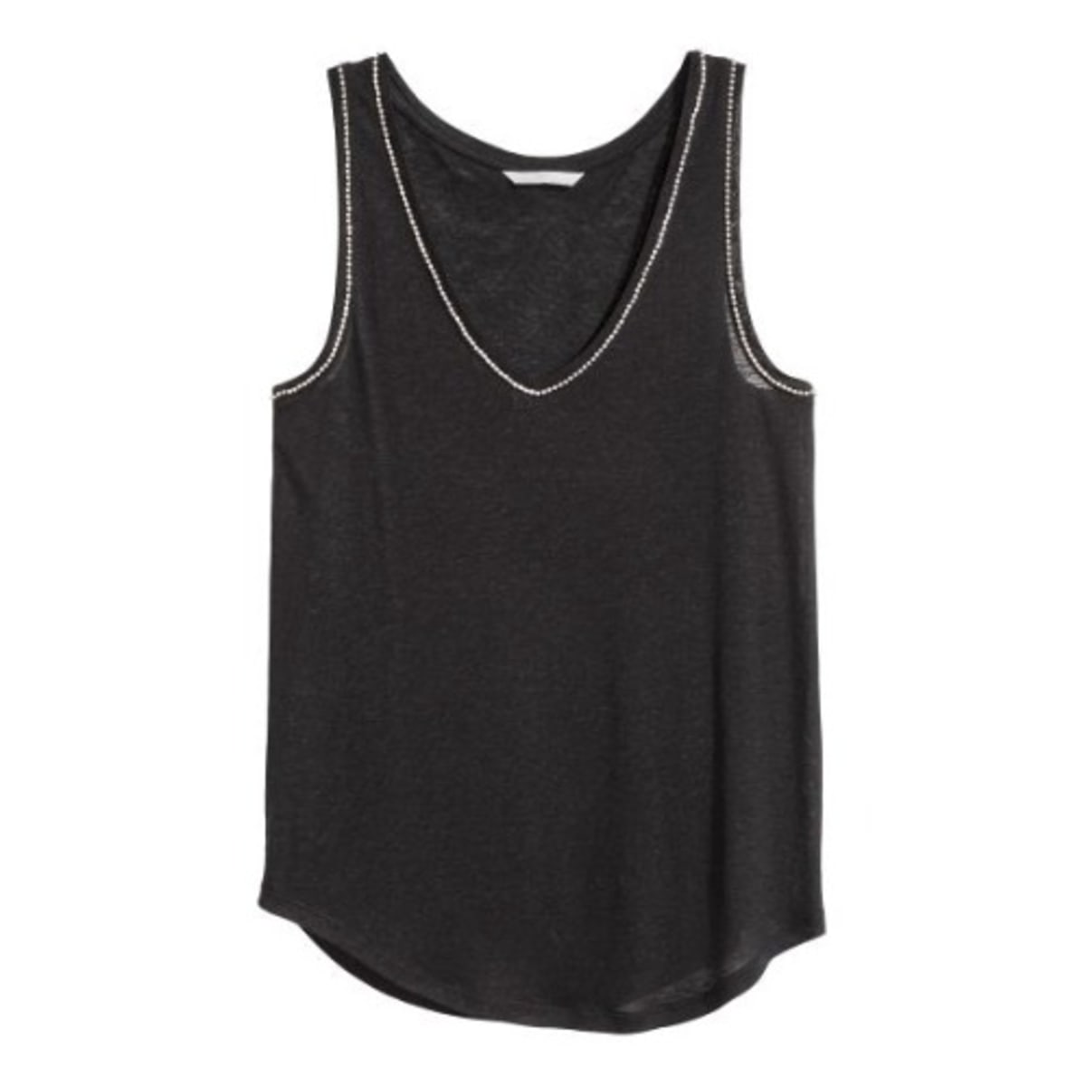 Embellished Vest Top Black Konga Online Shopping