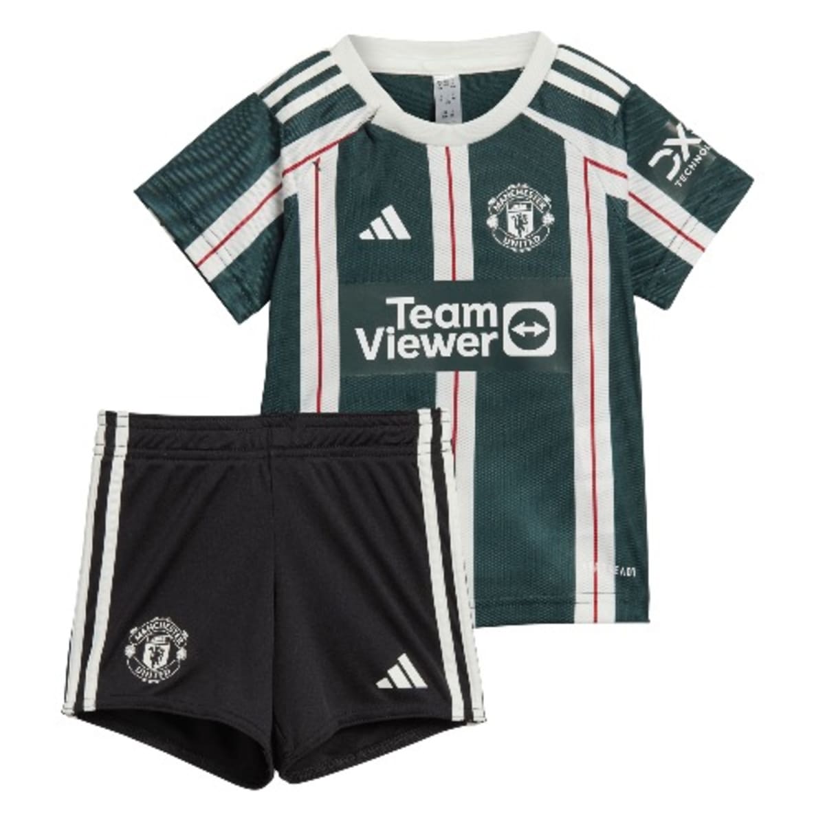 adidas Kids Manchester United Latest 2023 24 Away Jersey Kit