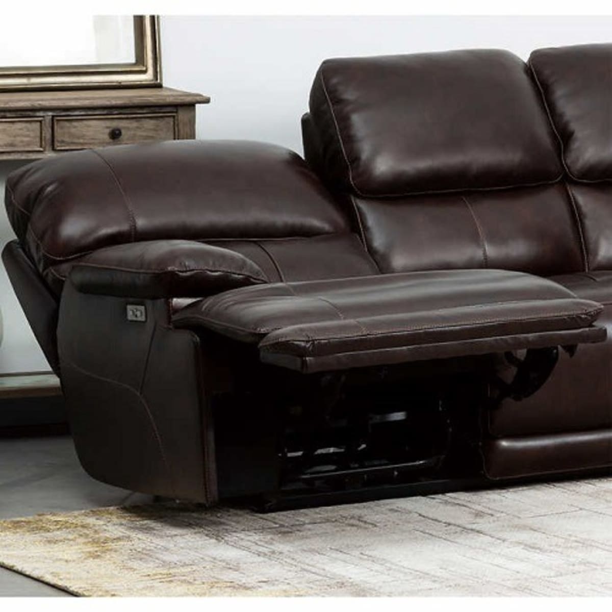 Aleena cheap leather recliner