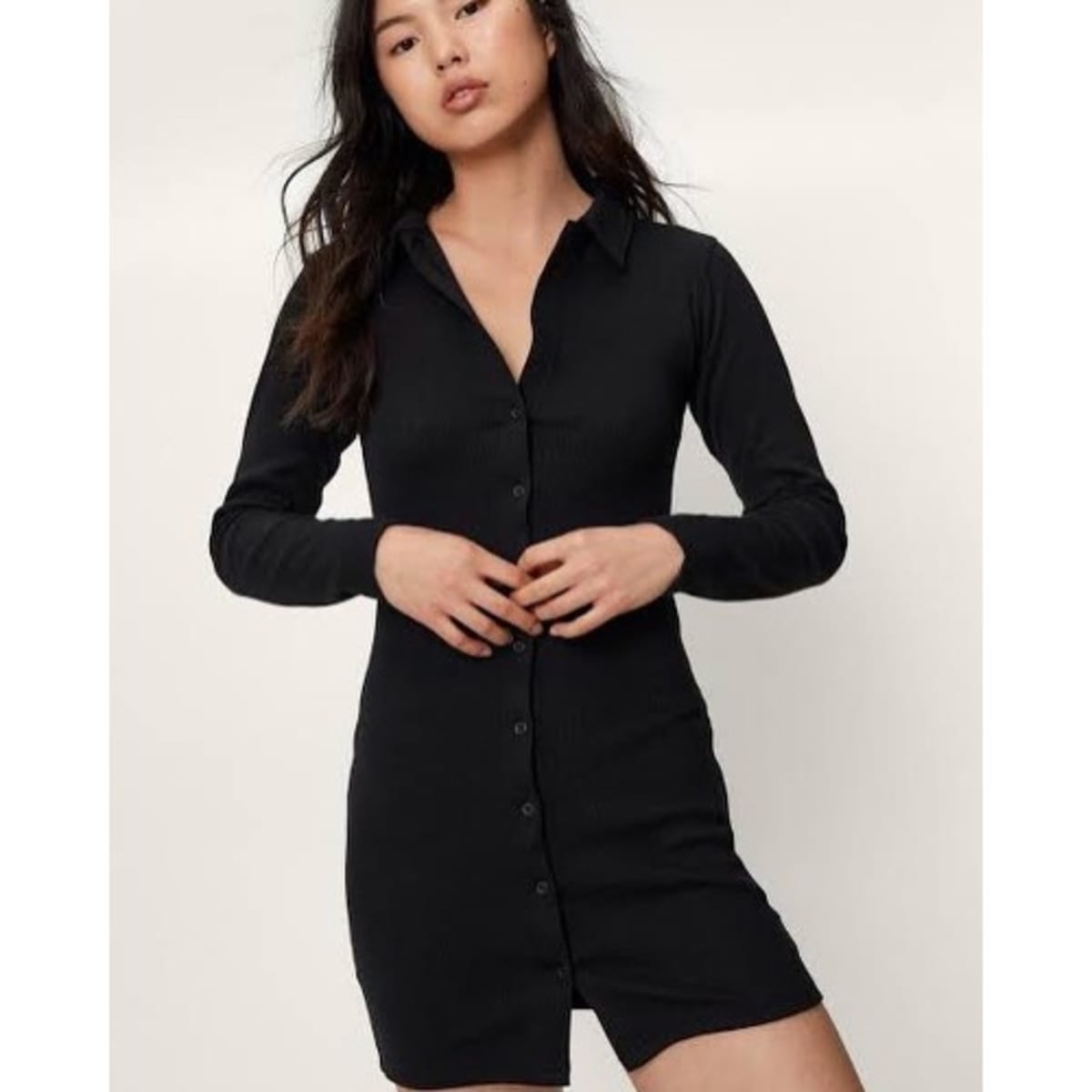 Fashion Nova Ribbed Button Down Shirt Dress Konga Online Shopping