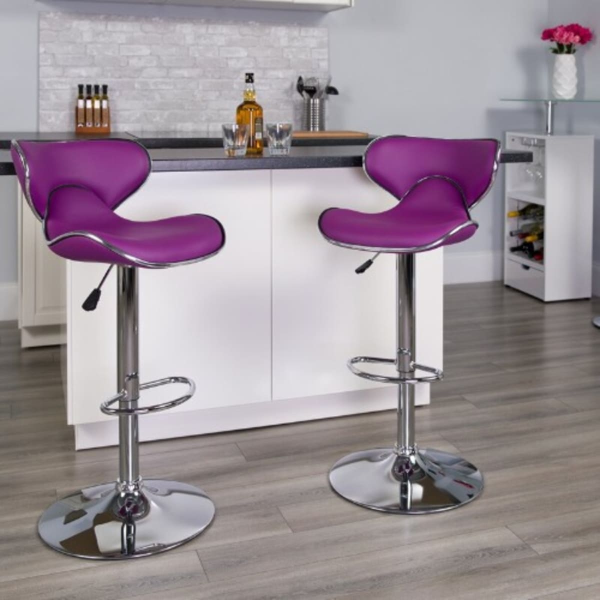 Purple deals kitchen stools