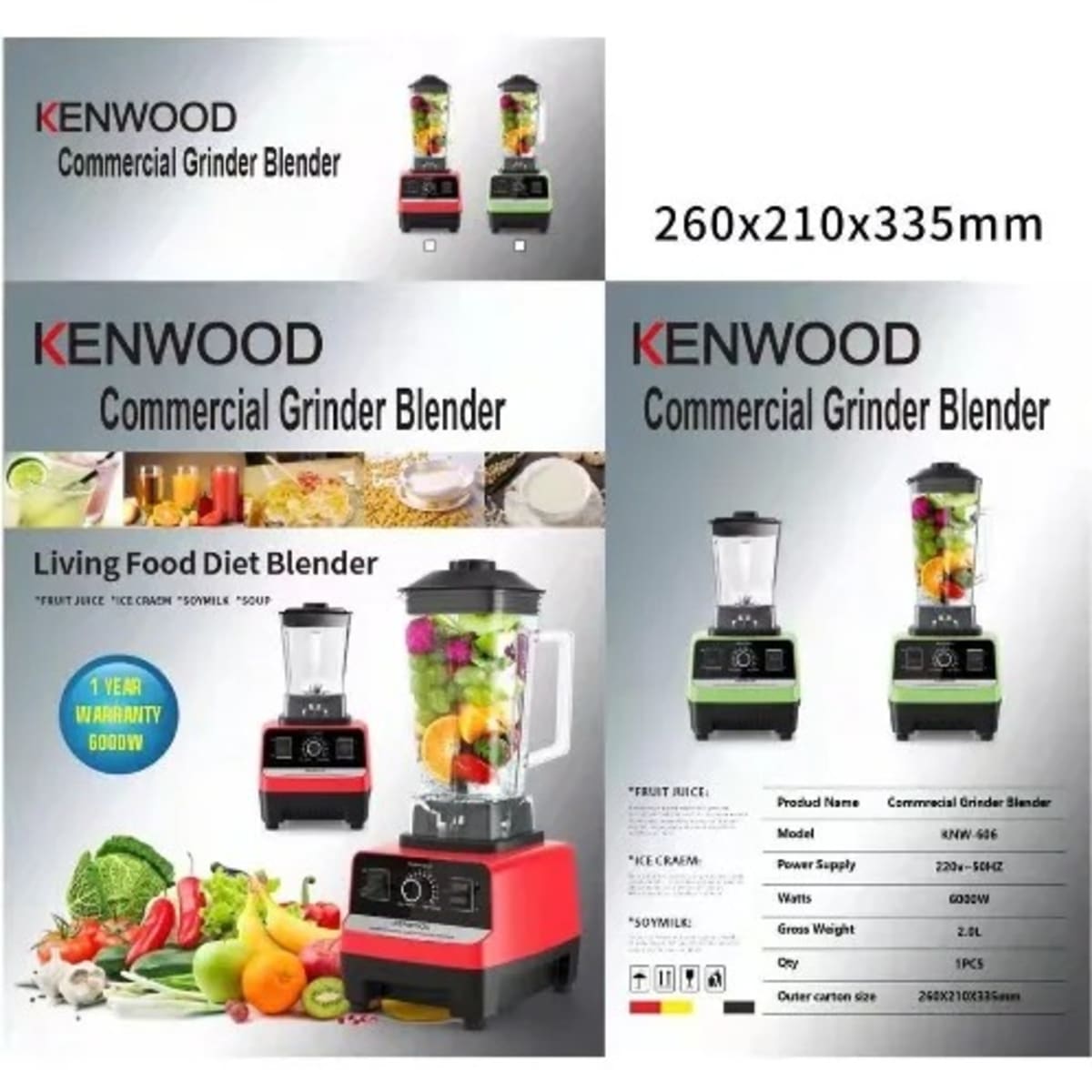 New Kenwood Blender 2l 8000w