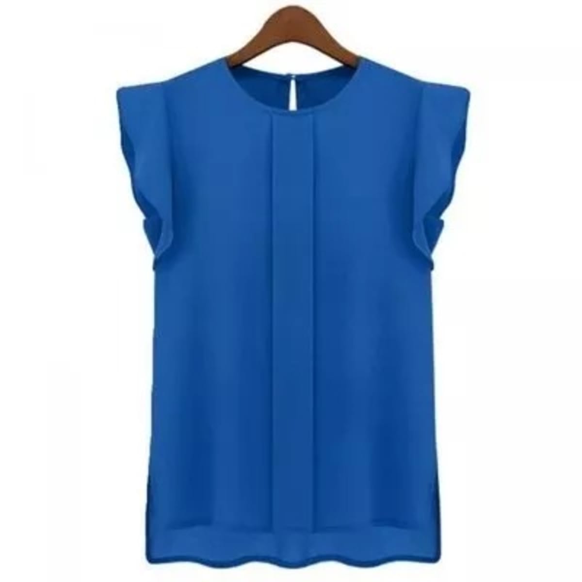 Women s Chiffon Short Sleeve Blouse Blue Konga Online Shopping