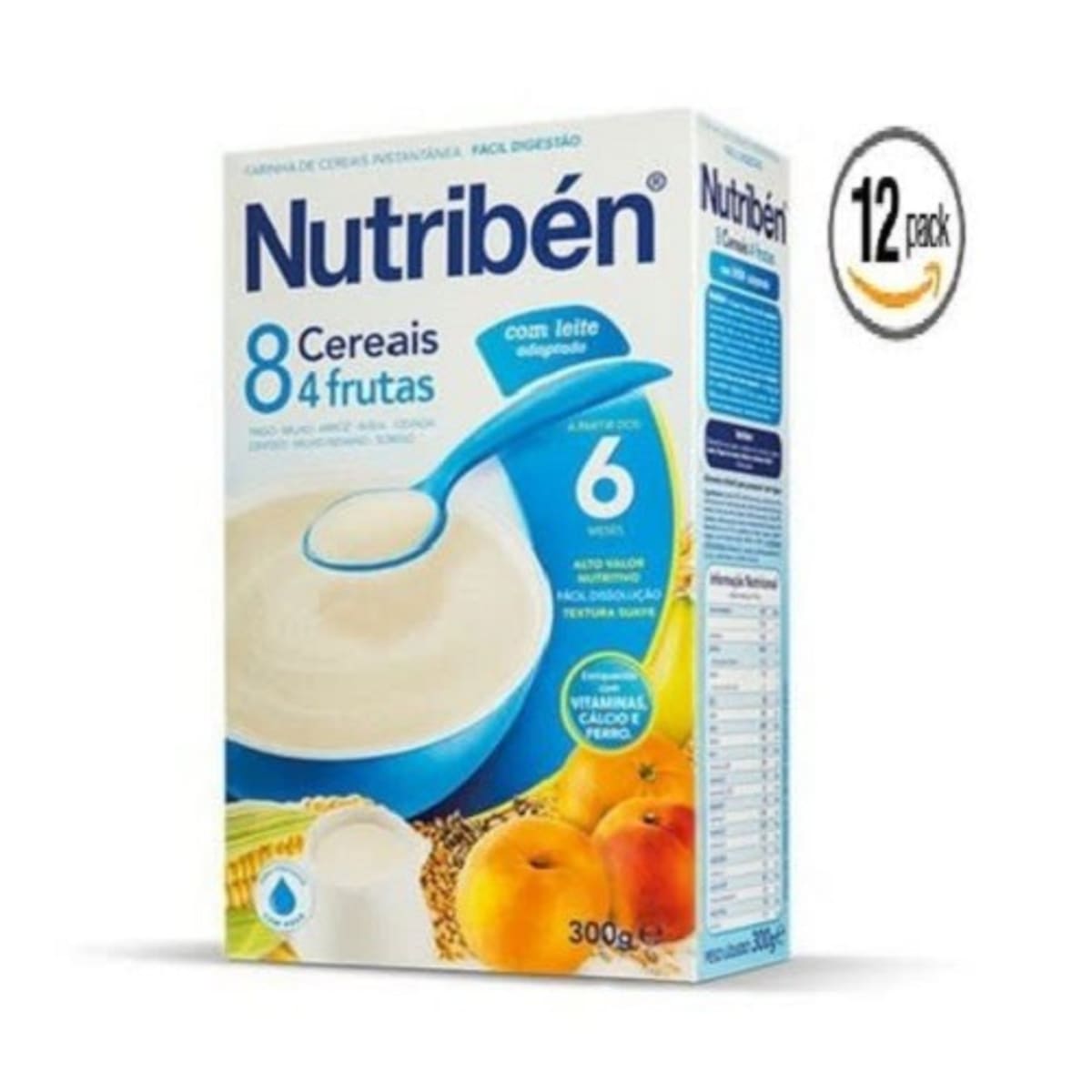 Nutriben 8 Cereals, 4 Fruits With Milk; 6mths+