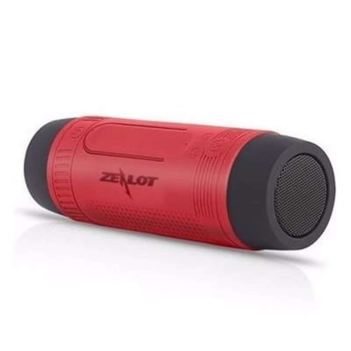 Zealot S1 Mini Wireless Bluetooth Flashlight Speaker Red Konga