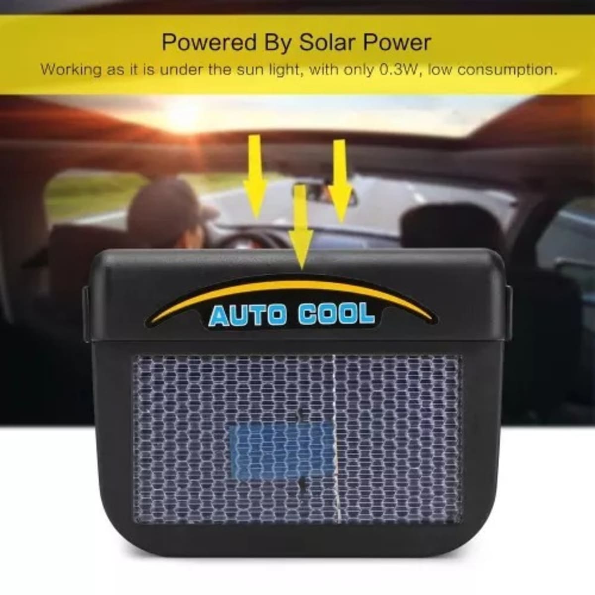 Auto cool best sale solar fan