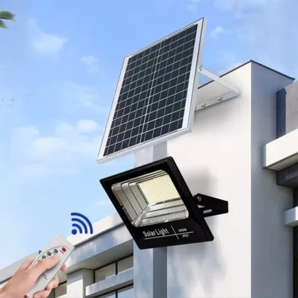 Solar top flood light