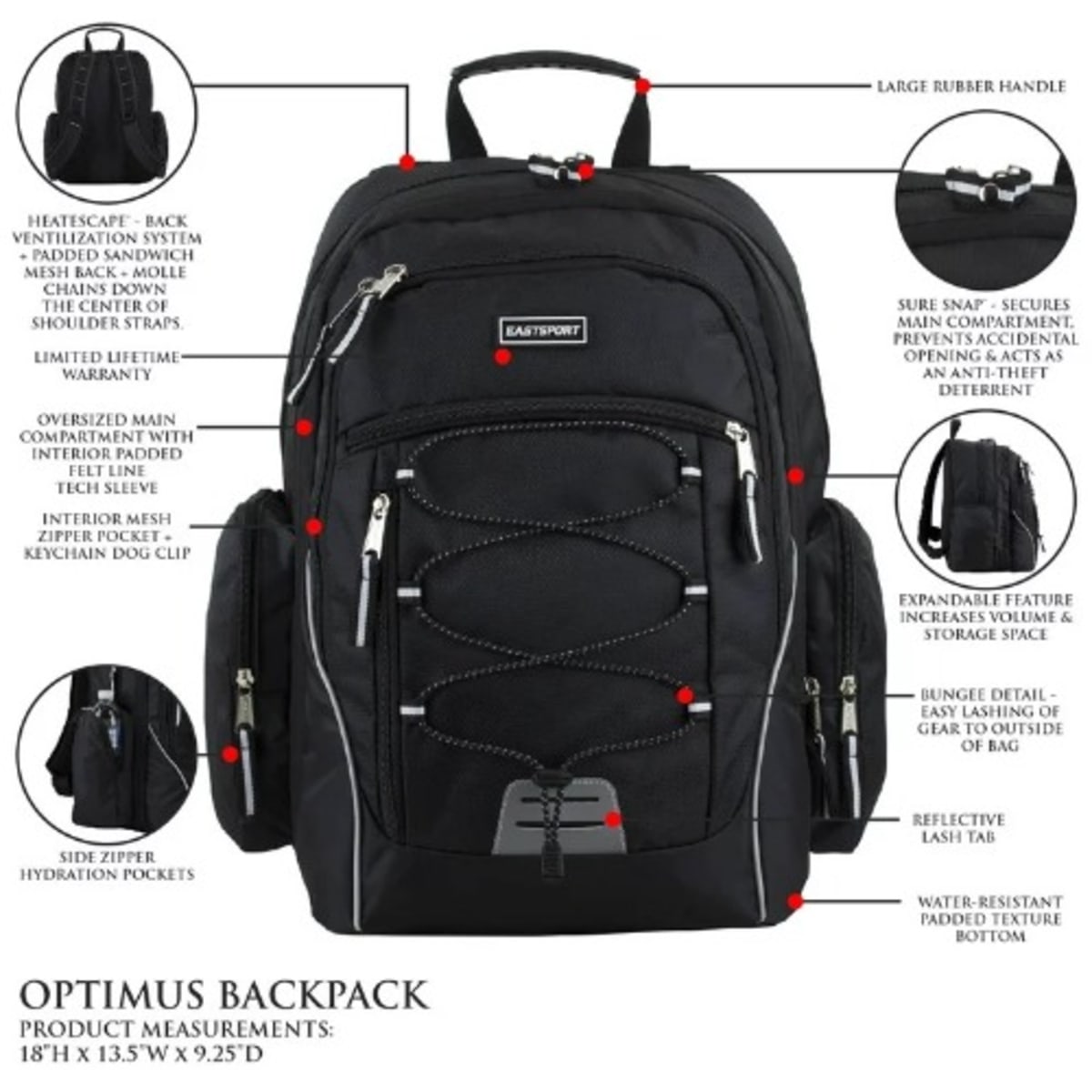 Eastsport oversized deals expandable backpack