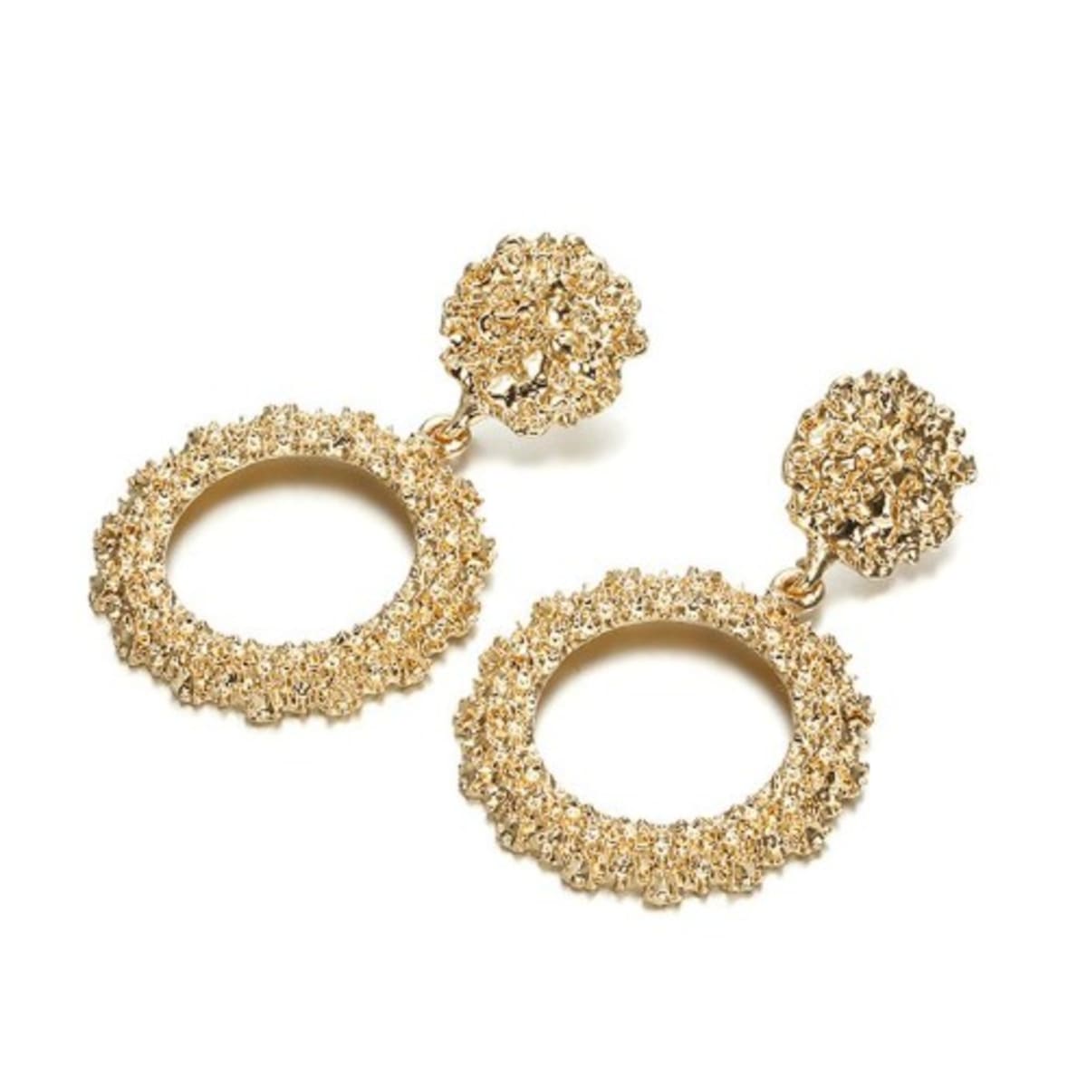 Vintage round earrings sale