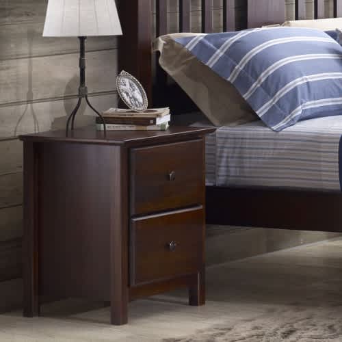 Handys 2drawer Wood Nightstand Brown Konga Online Shopping