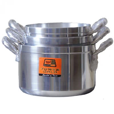 yellow cooking pot set