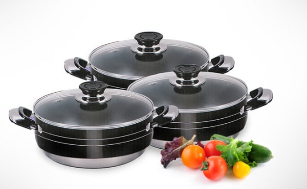 6 piece non stick cookware set