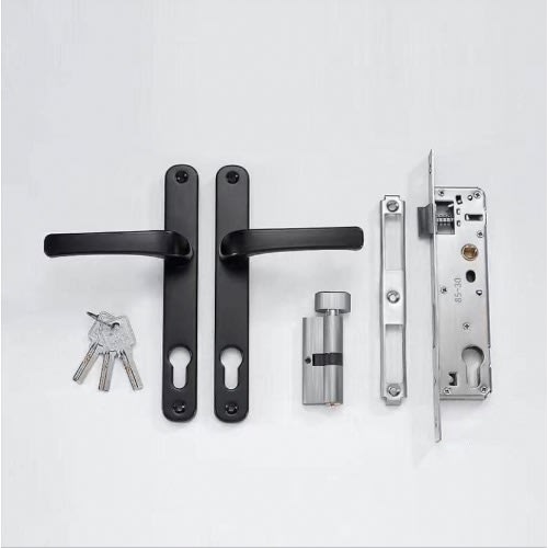 Plated Aluminum Door Handle Locks Set Black Konga Online Shopping