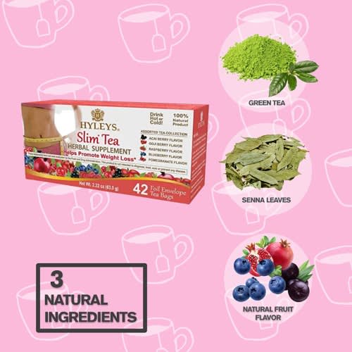 Hyleys Slim Tea Weight Loss Herbal Supplement Cleanse & Detox 42