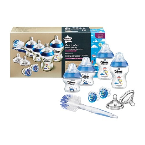 Newborn Feeding Bottle Starter Kit Blue